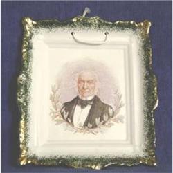 Miniature Pratt Ware Square Plaque c1898 #1934844