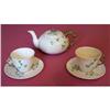 Image 1 : Irish Belleek Tea Pot with 2 Cups and Saucers #1935077