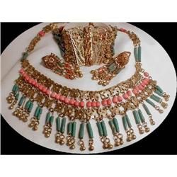 EGYPTIAN Revival FEstoon necklace earrings #1935102