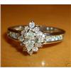 Image 1 : 14K White Gold Diamond Engagement Ring #1935208
