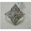 Image 1 : 14K White Gold Diamond Right Hand Ring #1935209