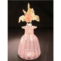 PERFUME BOTTLE LATTICINO ITALIAN ART GLASS #1935268