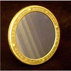 Antique Round Brass Picture Frame #1935292