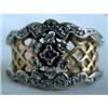 Image 1 : VINTAGE RETRO 14Kt GOLD DIAMOND BASKET WEAVE #1935306