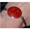 Image 1 : STERLING SILVER RED SEA CORAL Bracelet 71 CARAT#1941723