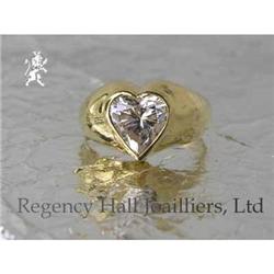 RHJ Bezel set Heart cubic zirconium Stone Ring #1941848