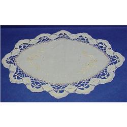 40's Bobbin Lace & Embroidery Center Piece #1941920