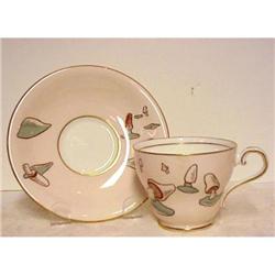 Unique Aynsley China Cup & Saucer Deco #1942026