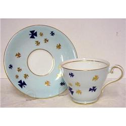 Unique Aynsley China Cup & Saucer Deco #1942027