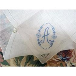 EMBROIDERY - HANKY MONOGRAM "A" #1942035