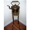 Image 1 : Antique Tea Kettle with Stand and Burner #1942126