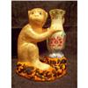 Image 1 : Chinese Porcelain Monkey with Vase #1942128