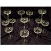 Image 1 : Set of 12 Beautiful Cut Crystal Champagne Stems#1942167