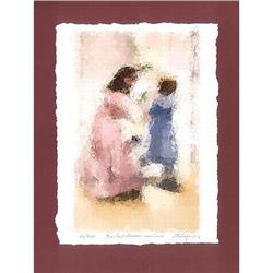 "In expectation of Christmas" Lithography  #1942189