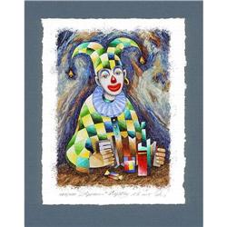 Avant-Garde's lithograph "Harlequin" by Saratov#1942196