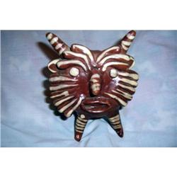 Vintage Mexican Huichol Folk Art Pottery #1942206