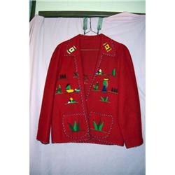 Vintage 1930 Mexican Wool Felt jacket #1942217