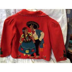 Vintage Mexican Folk Art Child's Jacket #1942223