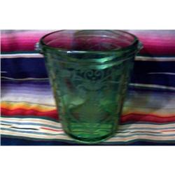 Green Depression Glass Ice Bucket 1930 #1942224