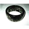 Image 1 : Bangle of Lucite Embedded with Blk. Gold Lace #1942278