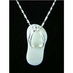 Designer Flip-Flop Sterling Silver Pendant #1942309
