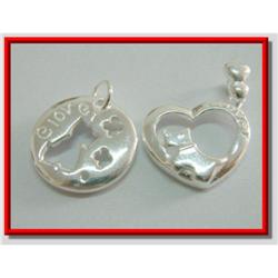 Dog/Puppy Lovers Sterling Silver Pendant #1942310