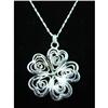Image 1 : Lacework Flower Sterling Silver Pendant #1942314