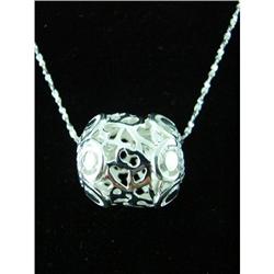 Pretty Heart Slide Sterling Silver Pendant #1942316