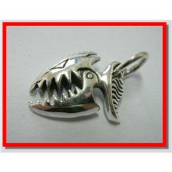 Barracuda/Pirahna Sterling Silver Pendant #1942326