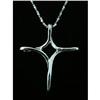 Image 1 : Modern Designer Cross Sterling Silver Pendant #1942328