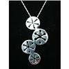 Image 1 : Falling' Snowflake Sterling Silver Pendant #1942379