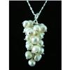 Image 1 : Pearl Cluster Charm Sterling Silver Pendant #1942405