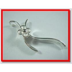 Handcrafted Flower Sterling Silver Pendant #1942414