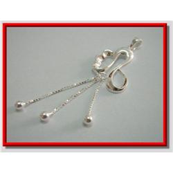 Beaded Dangle Necklace Sterling Silver Pendant #1942418