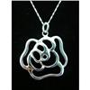 Image 1 : Abstract Flower Sterling Silver Pendant  #1942445