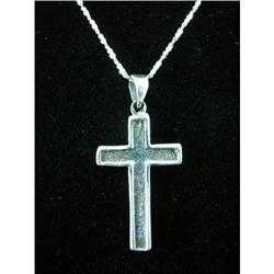Christian Cross Sterling Silver Pendant #1942461