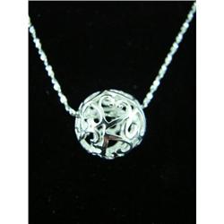 Abstract Heart Ball Sterling Silver Pendant #1942462