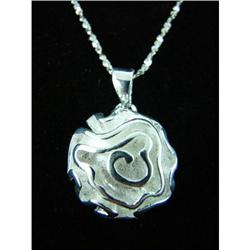 Abstract Flower Sterling silver Pendant #1942472