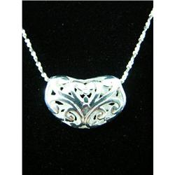 Hand Tooled Filigree Sterling Silver Pendant #1942477