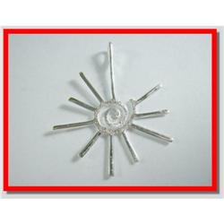 Starburst Sterling Silver  Pendant  #1942519