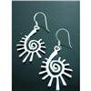 Image 1 : Designer Swirl Sterling Silver Earrings #1942599