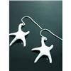 Image 1 : Textured Starfish Sterling Silver Earrings #1942611