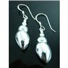 Image 1 : Sea Shell Dangle Sterling Silver Earrings #1942623