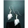Image 1 : Designer Leaf Solid Sterling Silver Earrlings #1942661