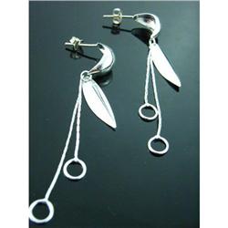 Designer Spiral Sterling Silver Earrings #1942669