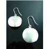 Image 1 : Designer Disk Dangle Earrings Silver Earrlings #1942674