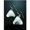 Image 1 : Geometric Dangle Sterling Silver Earrings #1942692