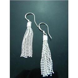 Micro Bead Dangle Sterling Silver Earrings #1942699