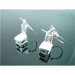 Antique Chair' Dangle Sterling Silver Earrings #1942701
