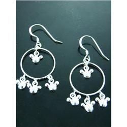 Handmade Dangle Sterling Silver Earrings #1942707